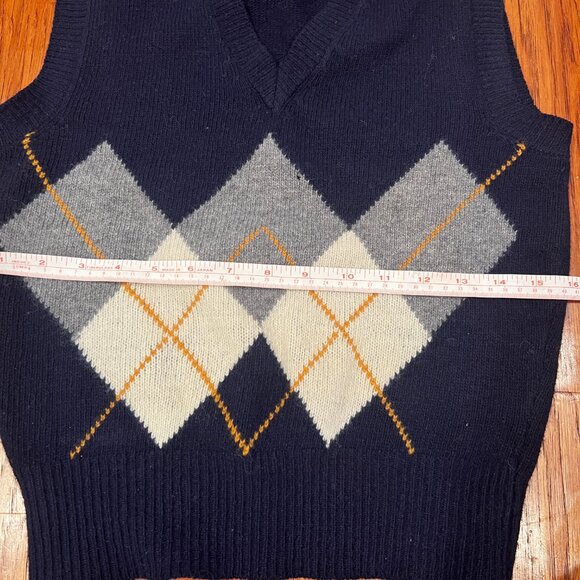 lambs wool Bobbie brooks vintage sweater vest old money style - Picture 2 of 12